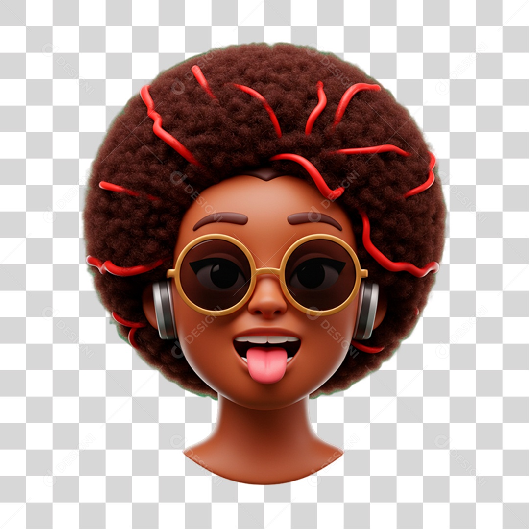 Personagem com Óculos PNG Transparente