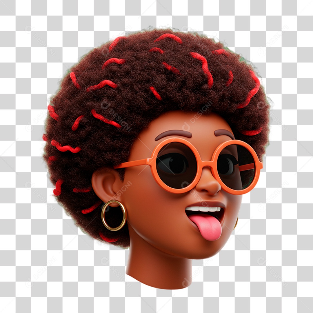 Personagem com Óculos PNG Transparente