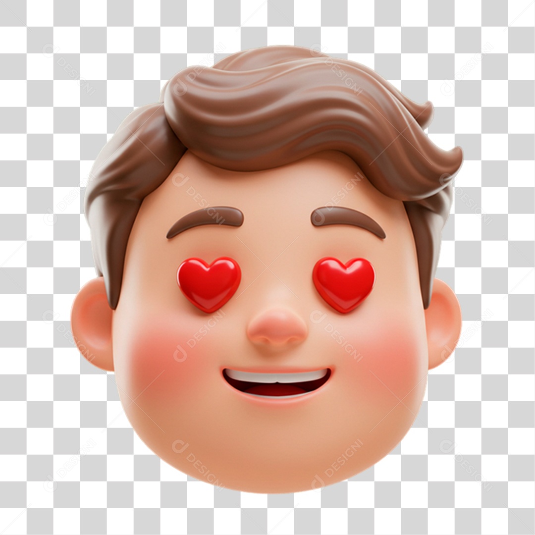 Emoji Coração PNG Transparente
