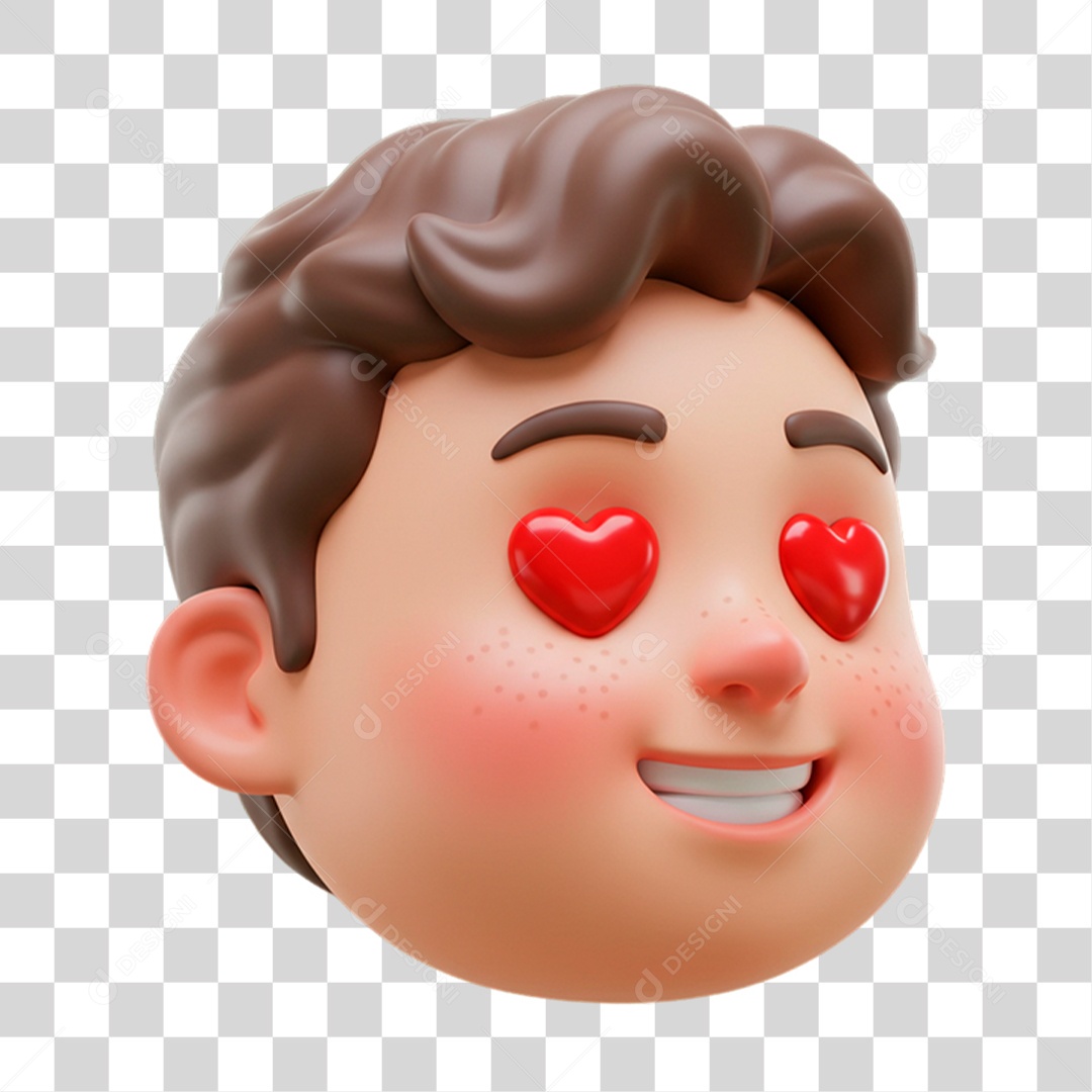 Emoji Coração PNG Transparente
