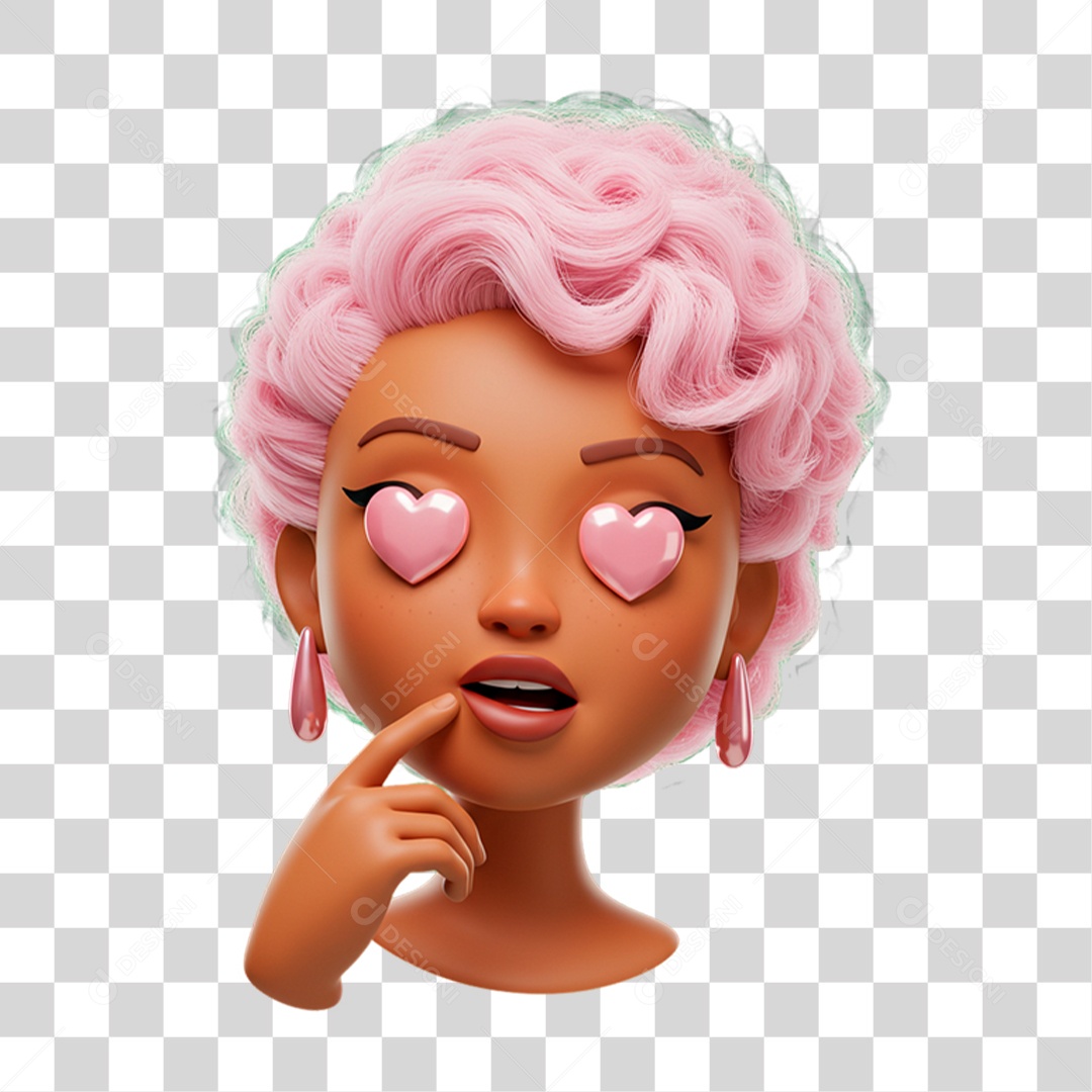 Emoji Coração PNG Transparente