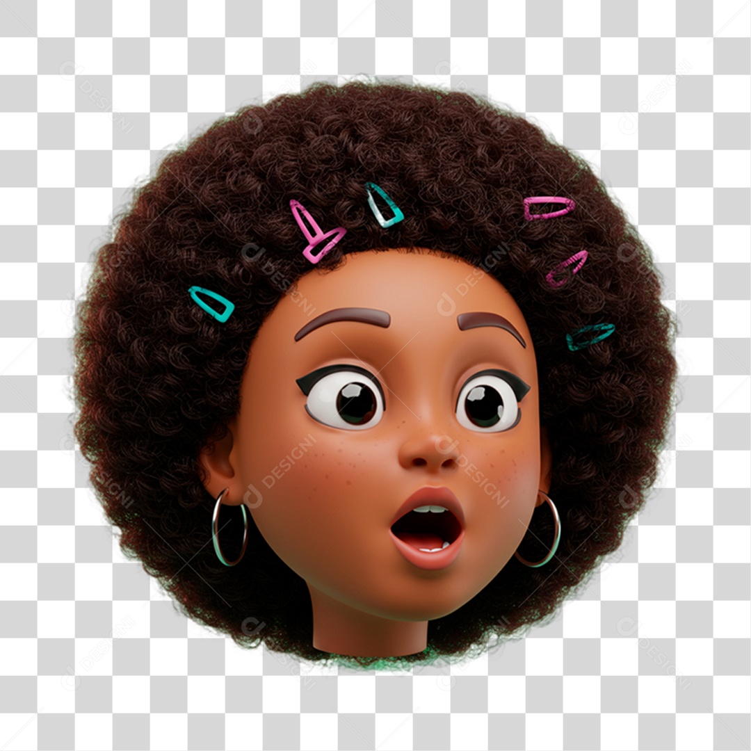 Personagem Assustada PNG Transparente