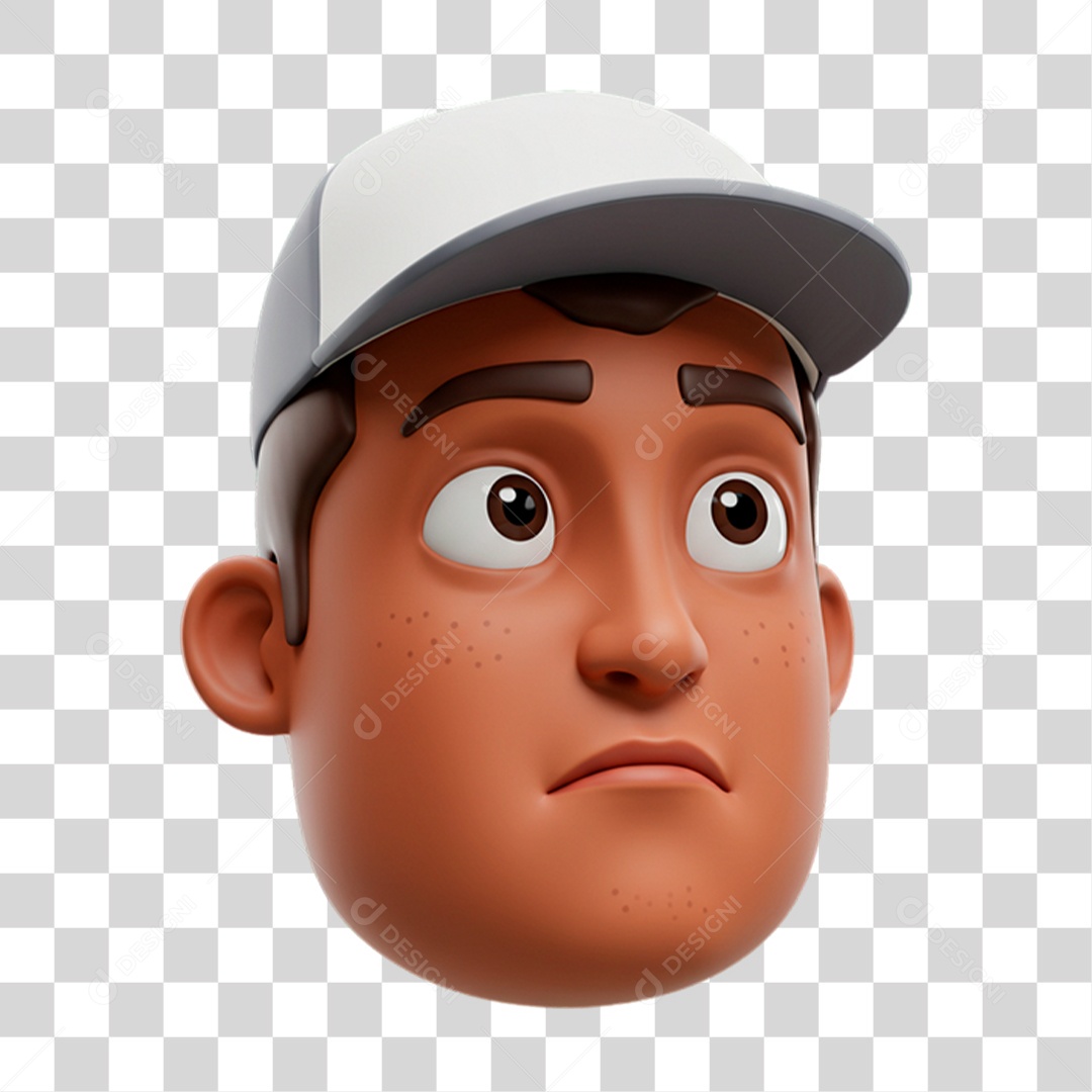 Personagem Surpreso PNG Transparente