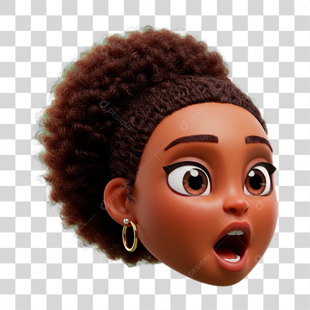 Personagem Assustada PNG Transparente