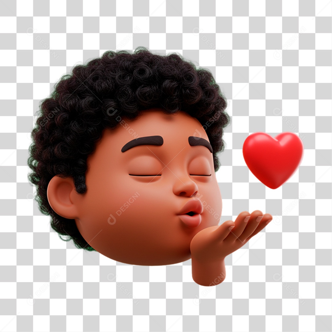 Emoji Coração PNG Transparente