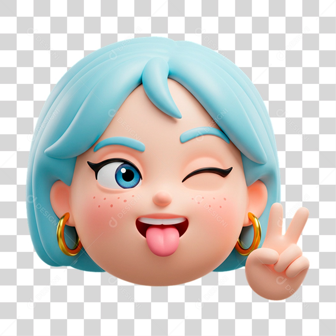 Emoji Sinal da Paz PNG Transparente