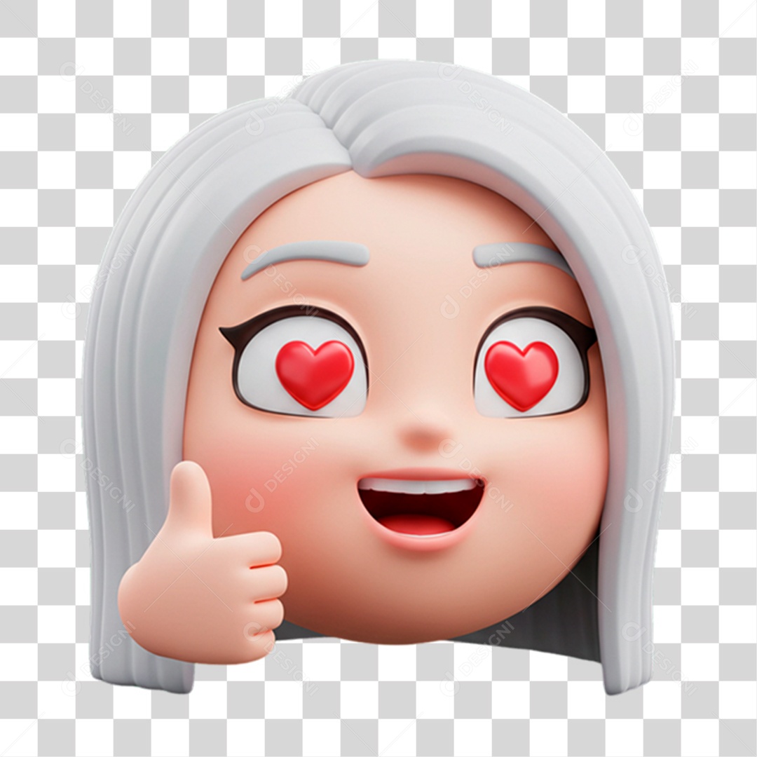 Emoji Coração PNG Transparente