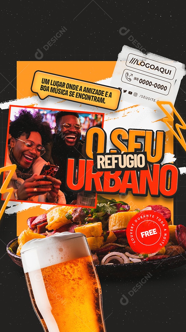 Story O Seu Refúgio Urbano Social Media PSD Editável