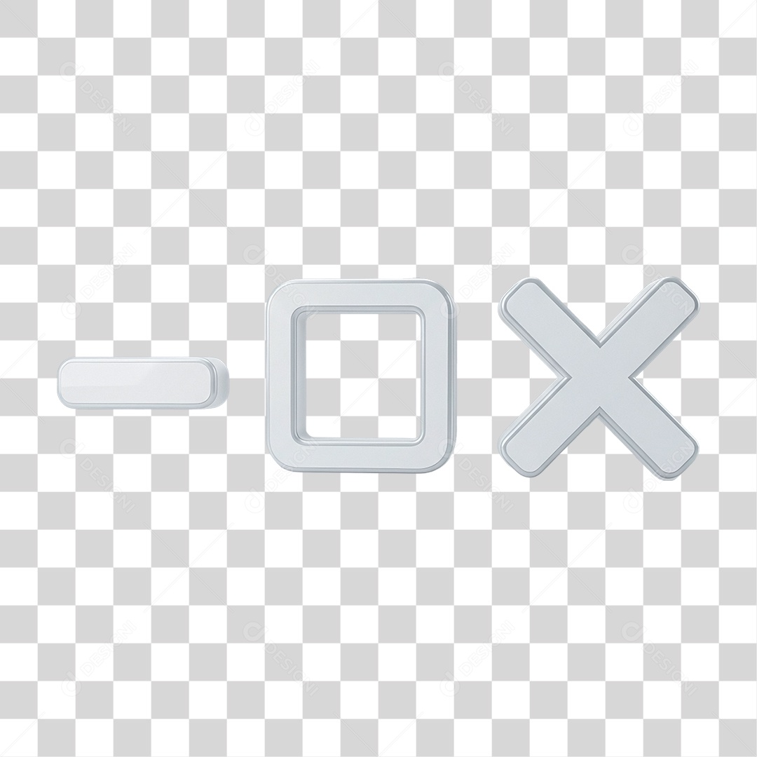 Controles de Janela Símbolos PNG Transparente