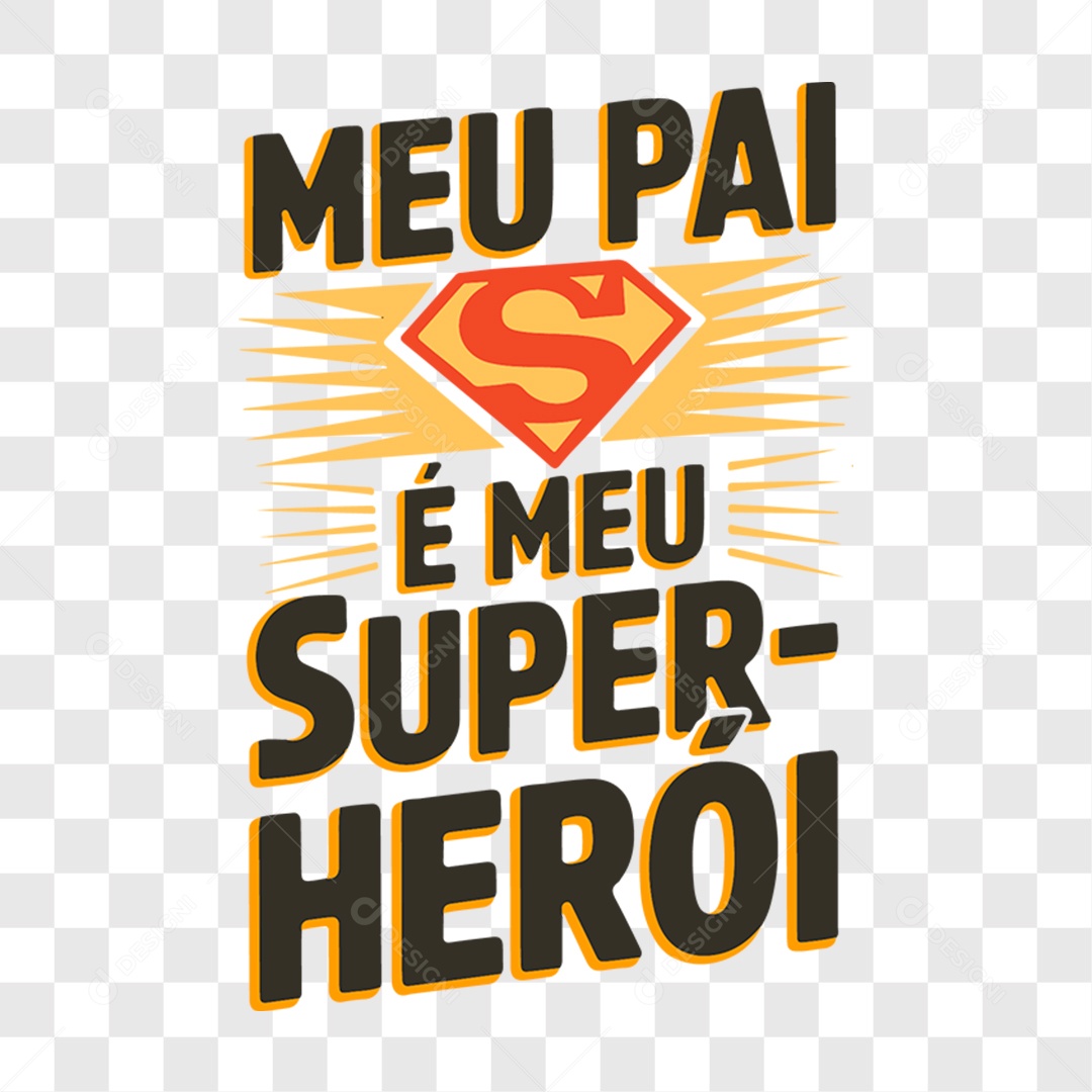 Lettering Dia dos Pais 2025 EPS + PNG