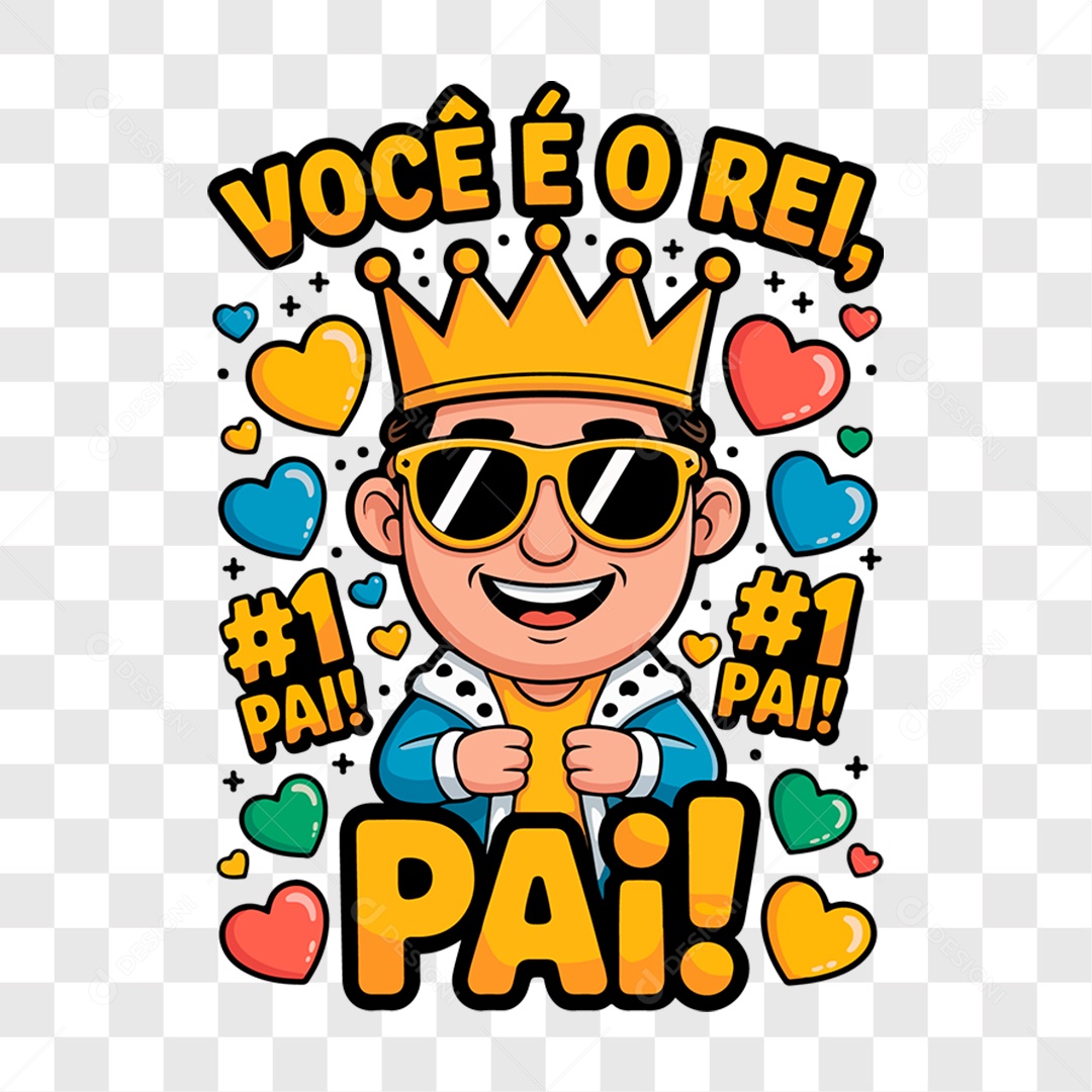 Lettering Dia dos Pais 2025 EPS + PNG