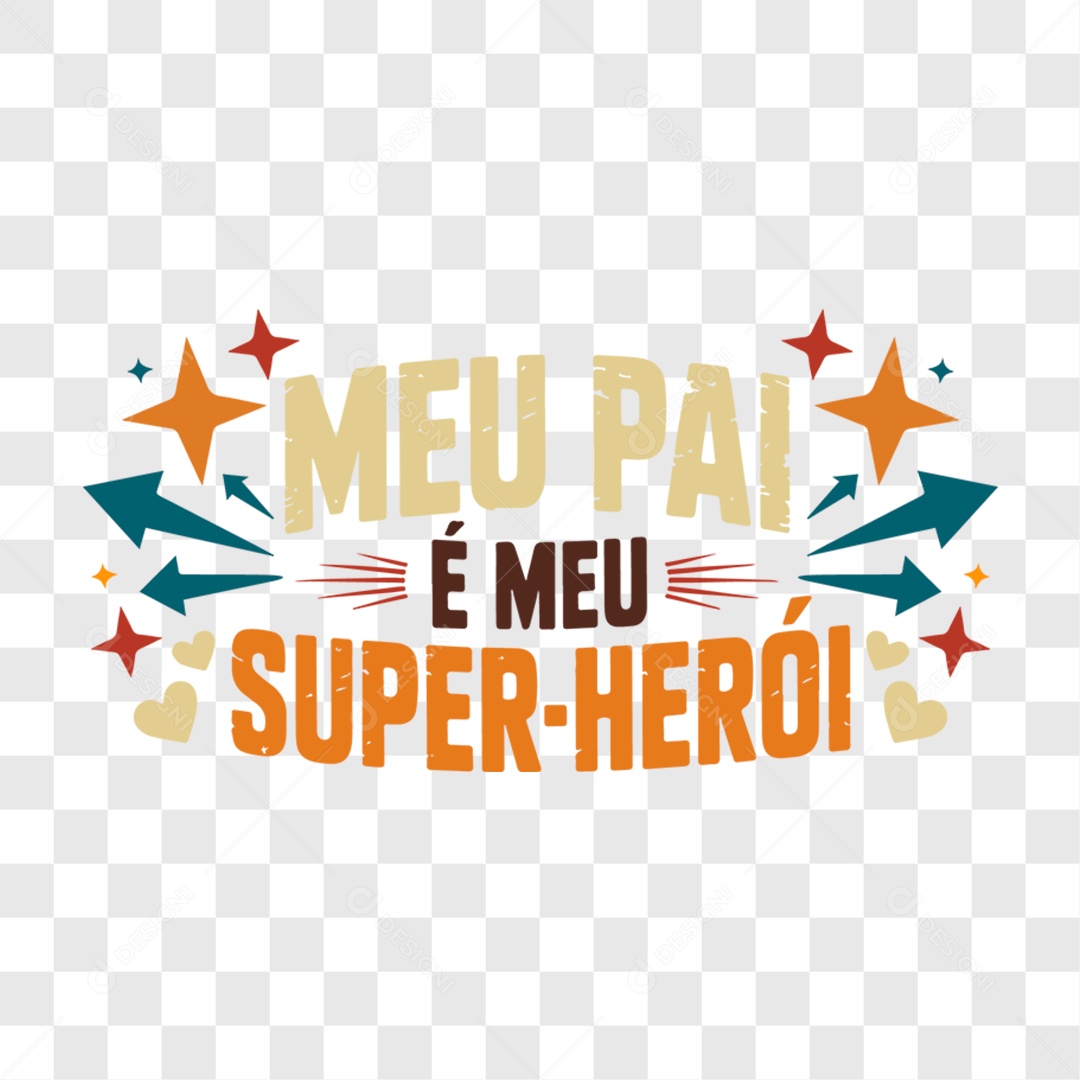 Lettering Dia dos Pais 2025 EPS + PNG