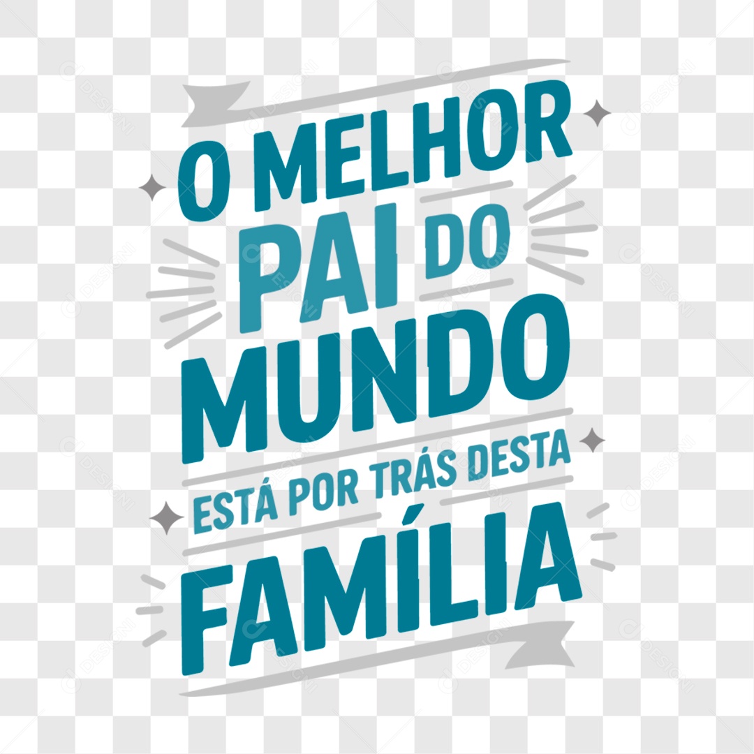 Lettering Dia dos Pais 2025 EPS + PNG