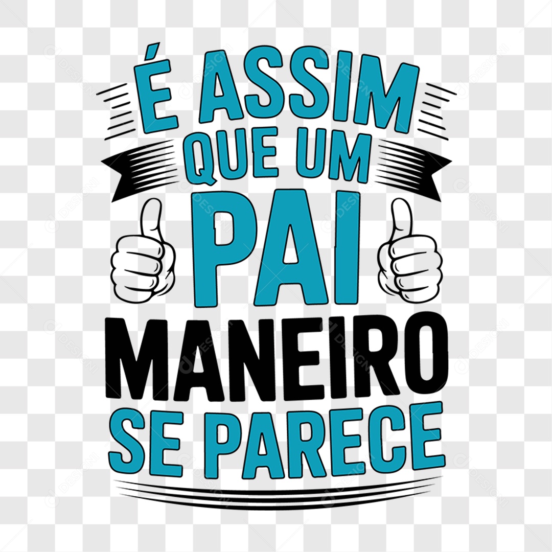 Lettering Dia dos Pais 2025 EPS + PNG