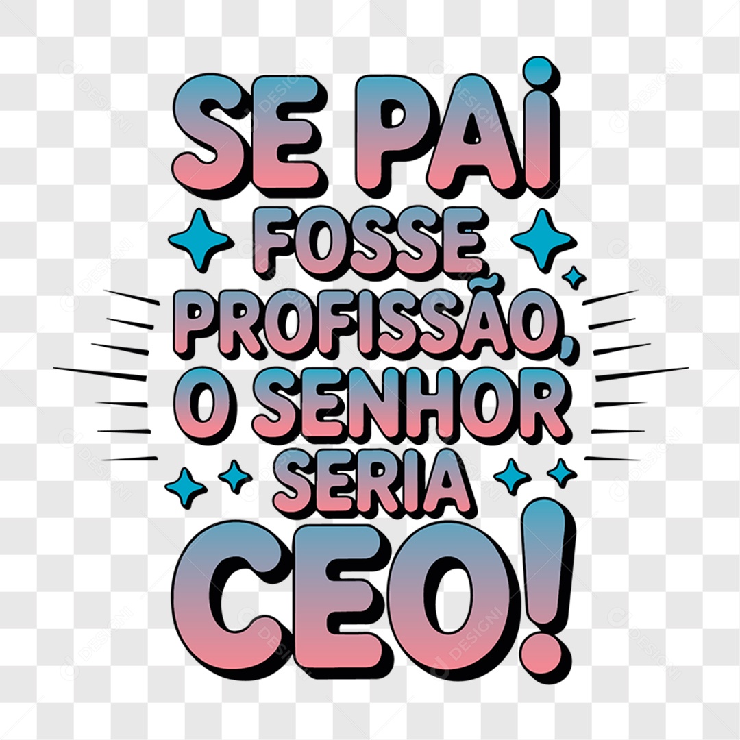 Lettering Dia dos Pais 2025 EPS + PNG
