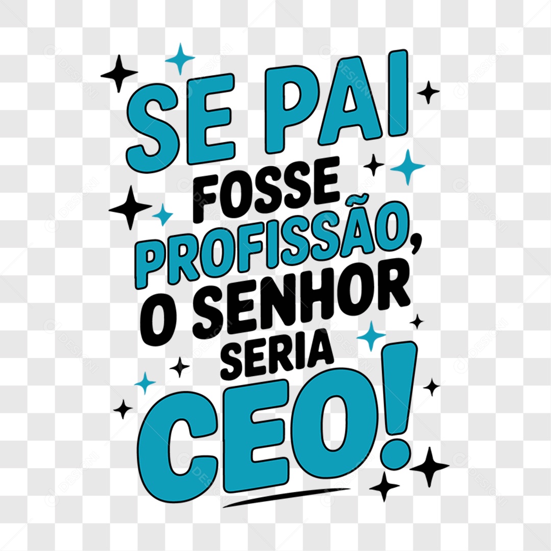 Lettering Dia dos Pais 2025 EPS + PNG