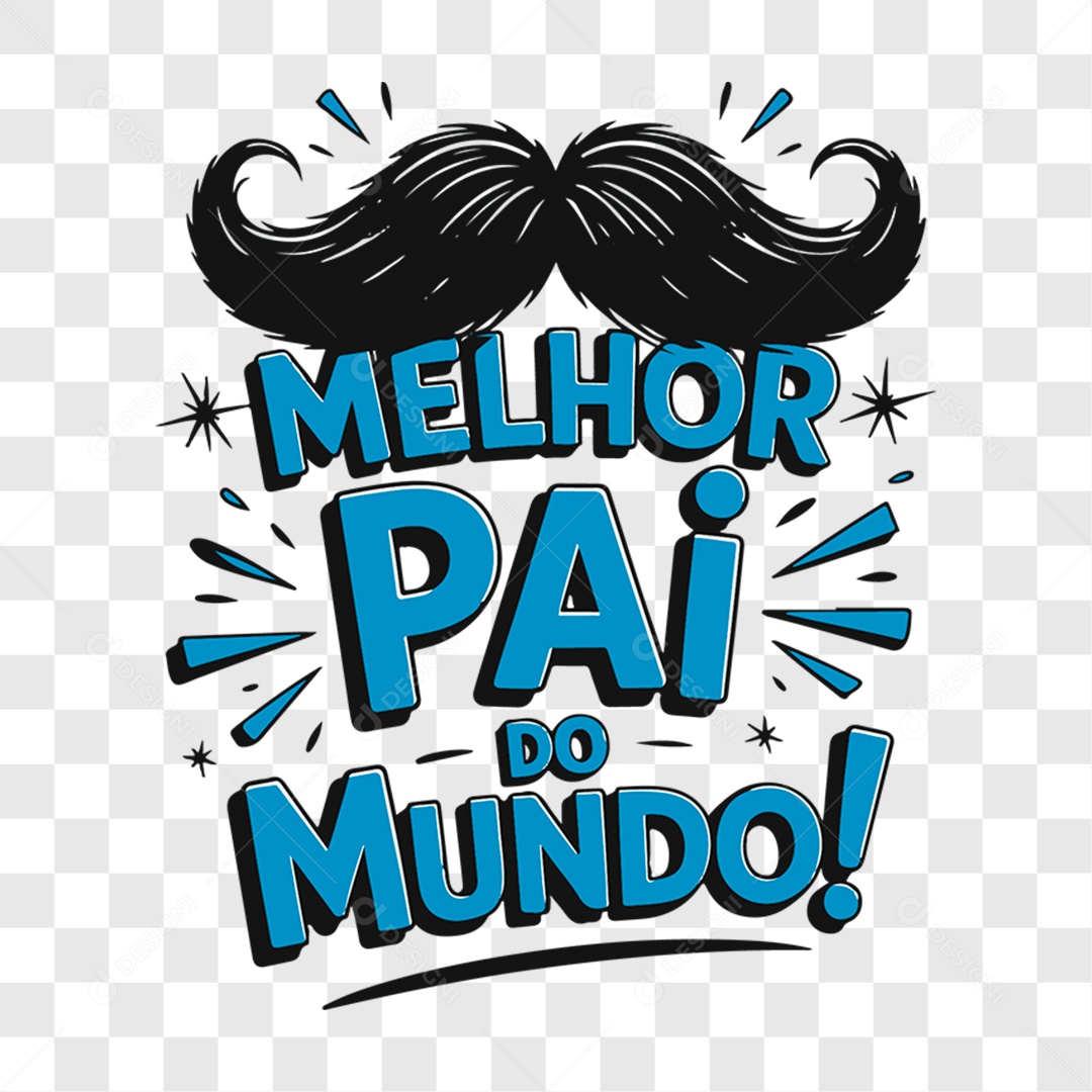 Lettering Dia dos Pais 2025 EPS + PNG