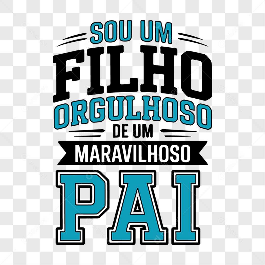 Lettering Dia dos Pais 2025 EPS + PNG