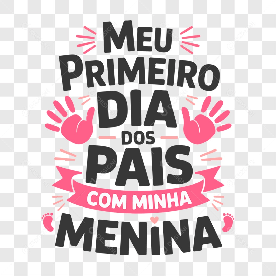 Lettering Dia dos Pais 2025 EPS + PNG