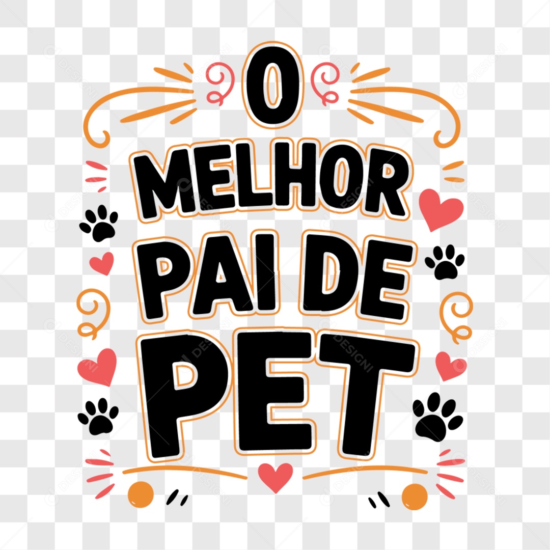 Lettering Dia dos Pais 2025 EPS + PNG