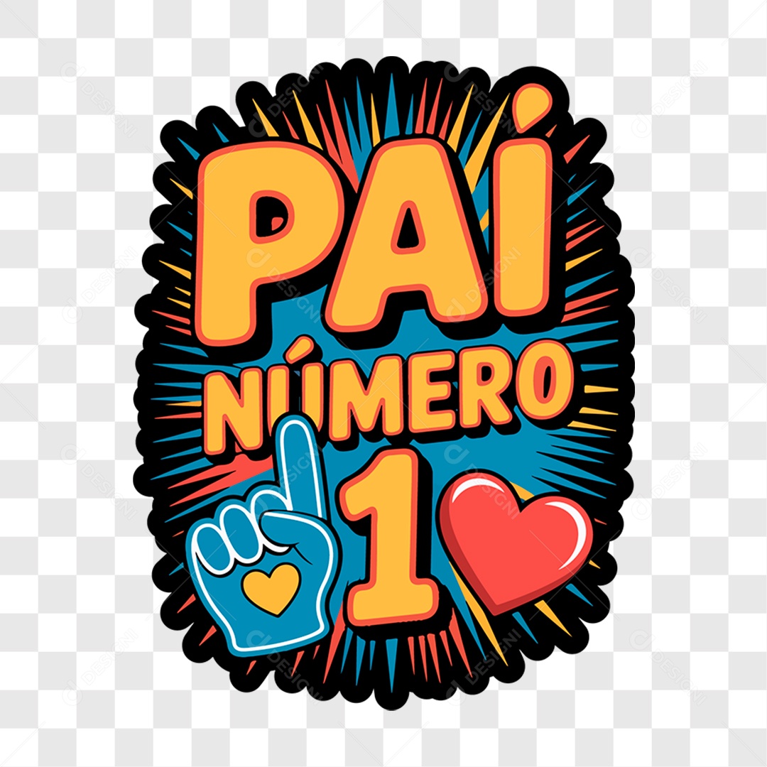 Lettering Dia dos Pais 2025 EPS + PNG