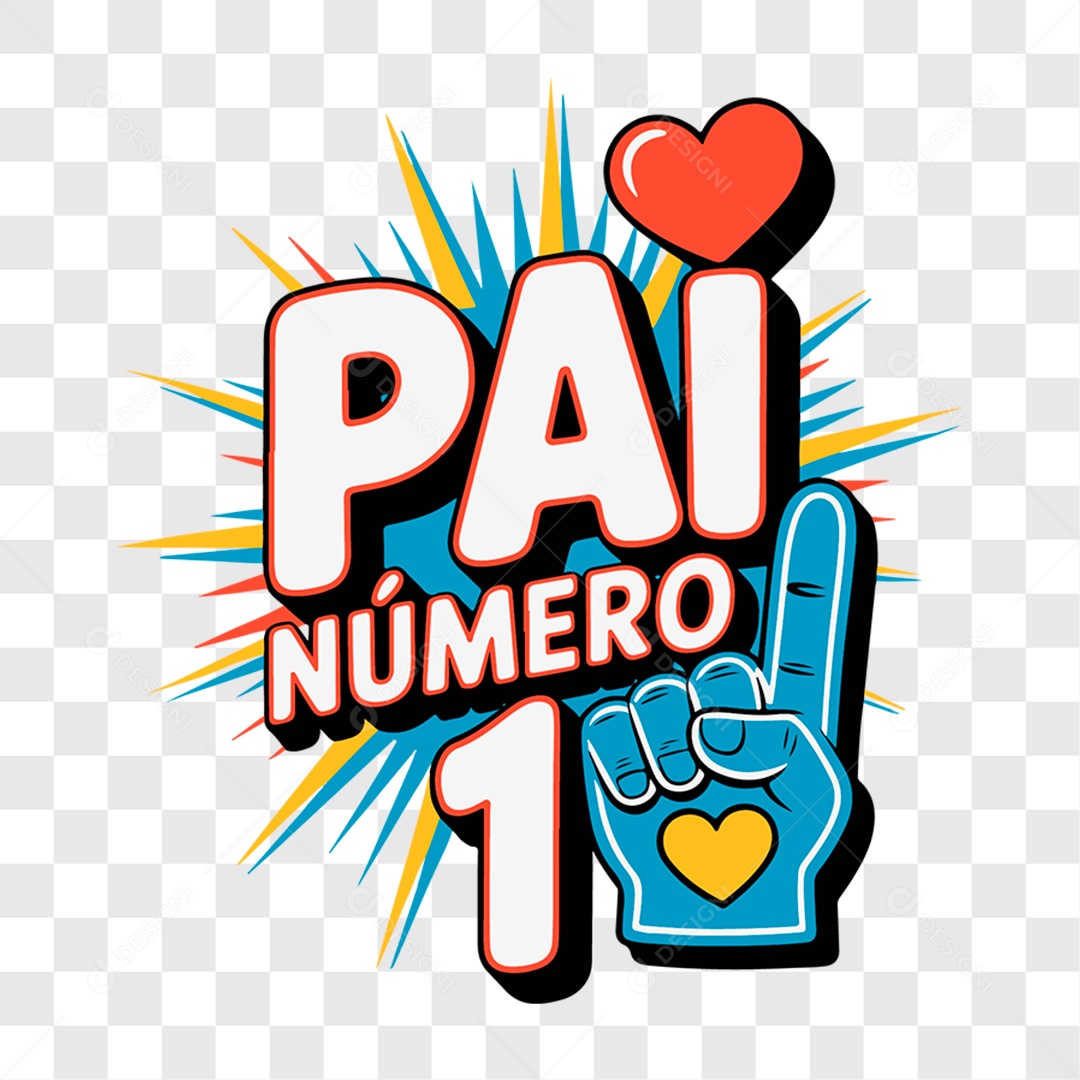 Lettering Dia dos Pais 2025 EPS + PNG