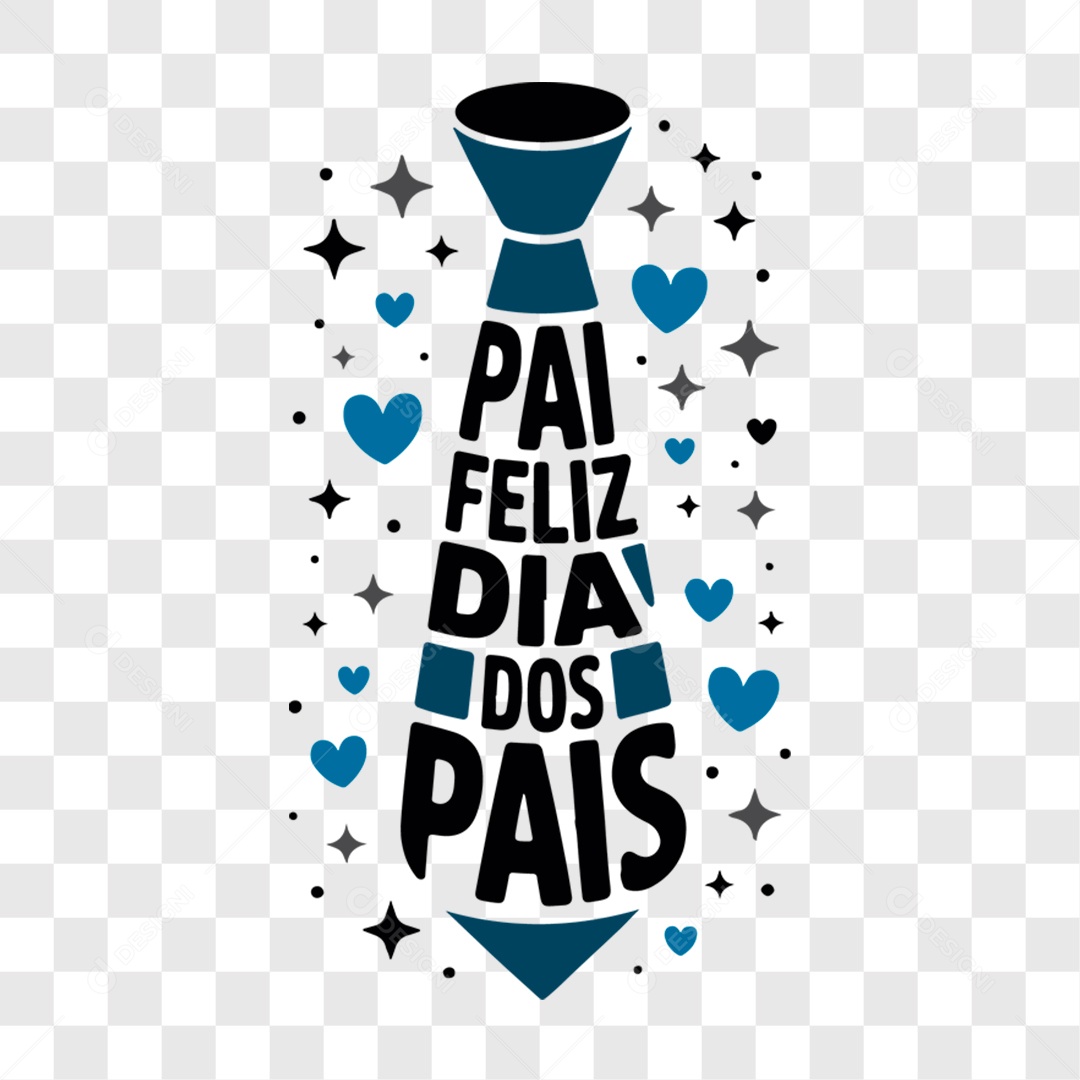Lettering Dia dos Pais 2025 EPS + PNG