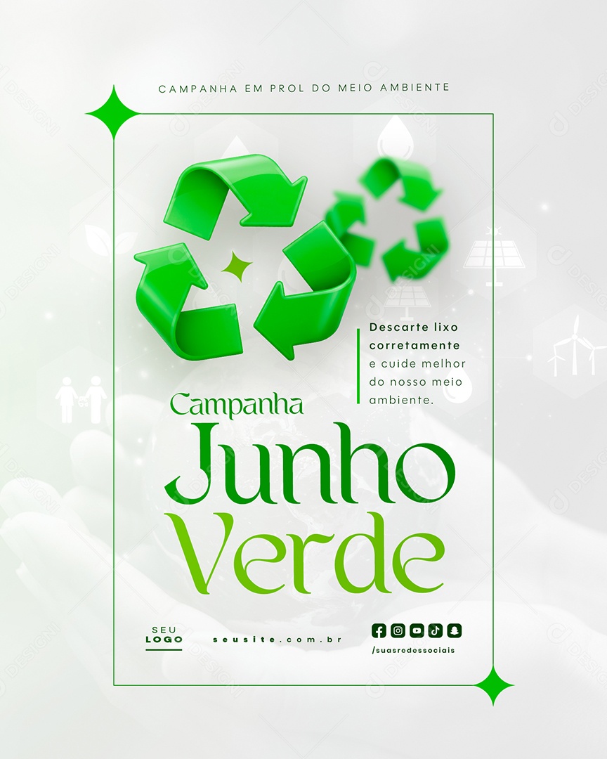 Stoy Campanha Junho Verde Social Media PSD Editável