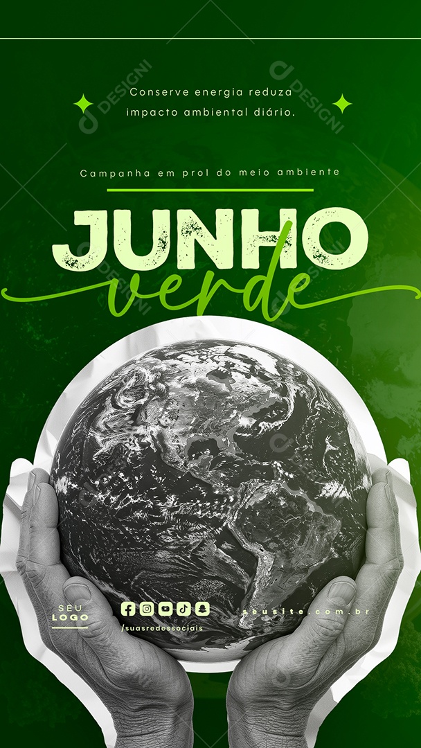 Story Campanha Junho Verde Social Media PSD Editável