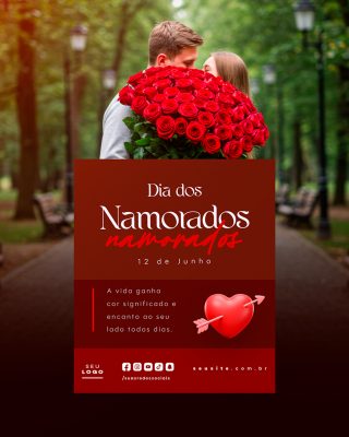 Dia Dos Namorados Social Media PSD Editável