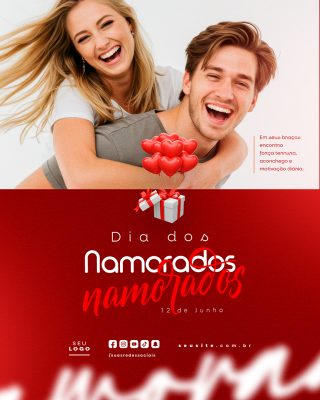 Dia dos Namorados 12 de Junho Social Media PSD Editável