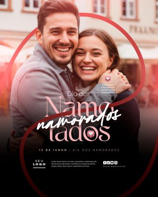 Dia Dos Namorados Social Media PSD Editável