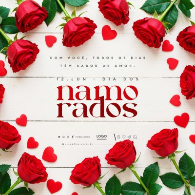Dia dos Namorados 12 de Junho Social Media PSD Editável
