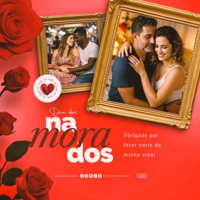 Dia dos Namorados 12 de Junho Social Media PSD Editável