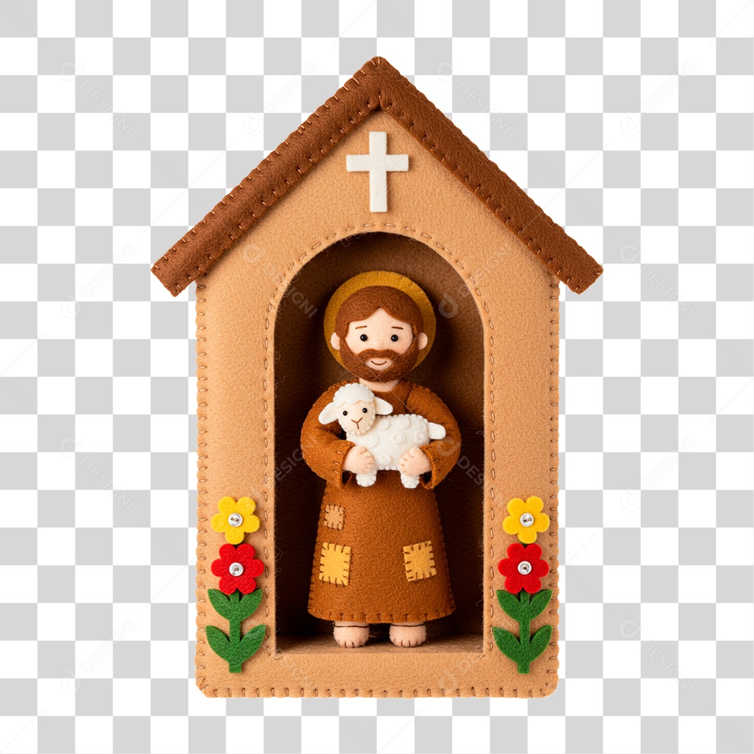 Elemento 3D Decoração de Igreja PNG Transparente