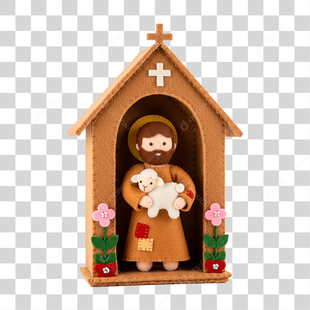 Elemento 3D Decoração de Igreja PNG Transparente