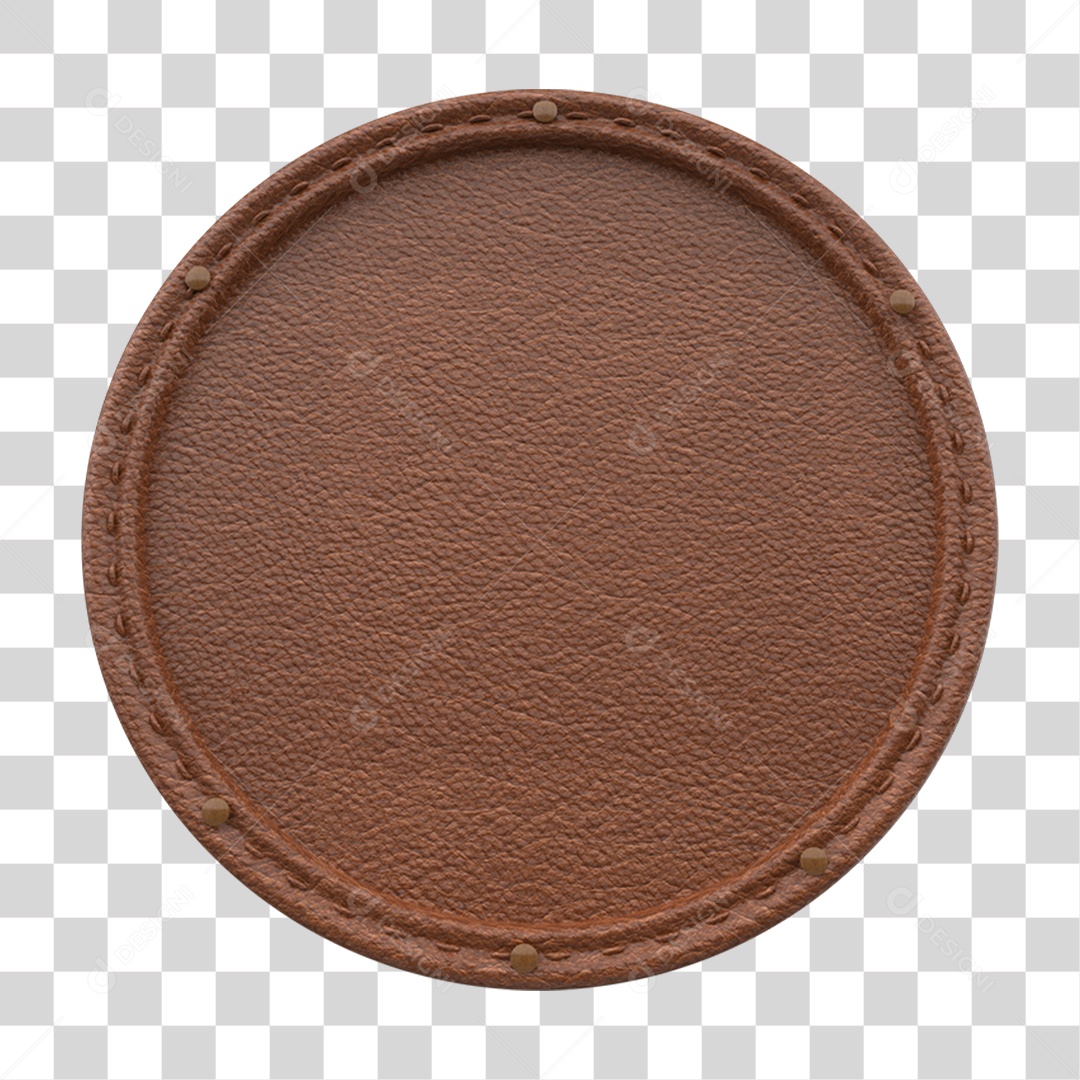 Elemento 3D Círculo Placa PNG Transparente