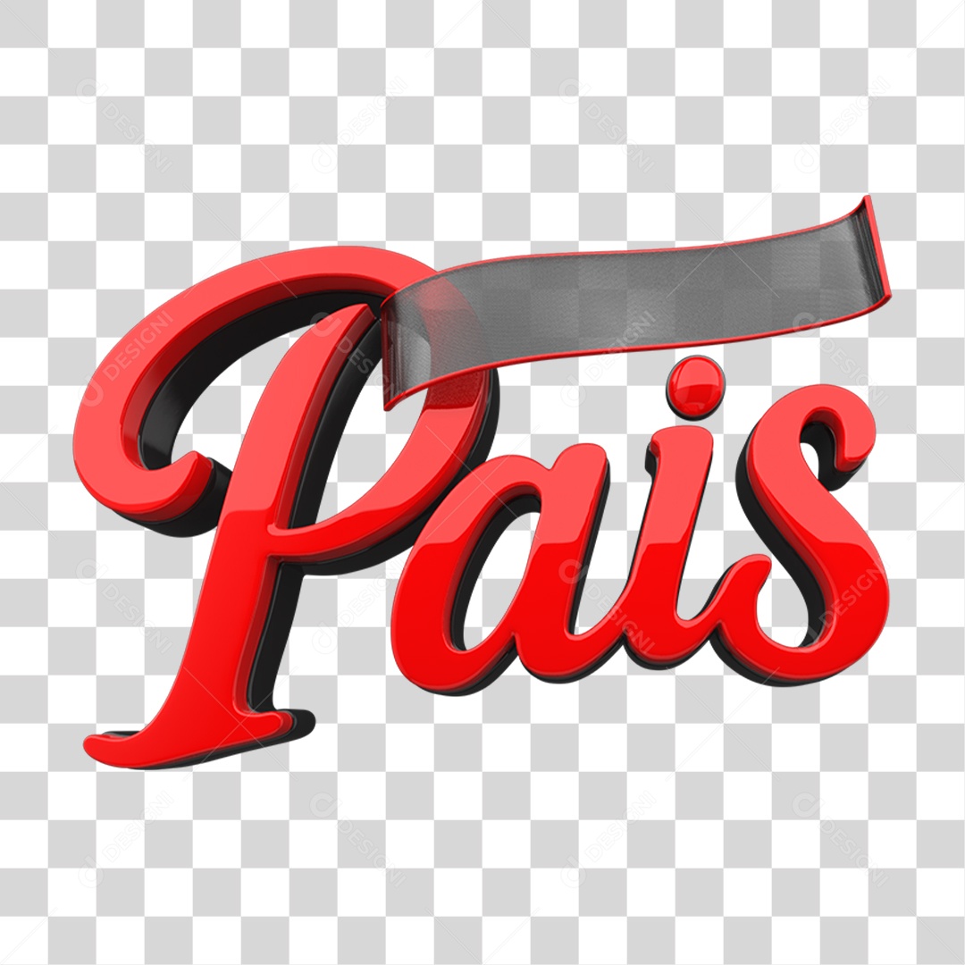 Selo 3D Pais PNG Transparente