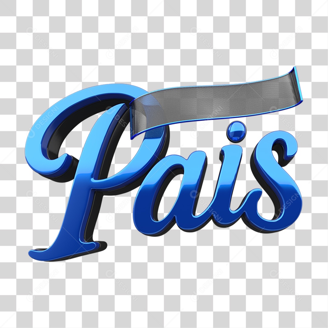 Selo 3D Pais PNG Transparente