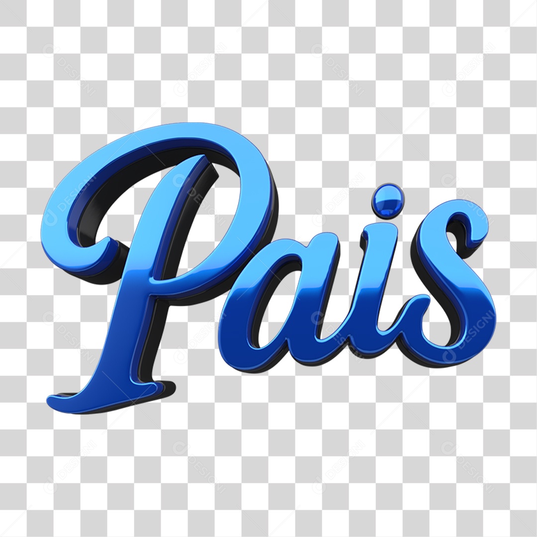 Selo 3D Pais PNG Transparente