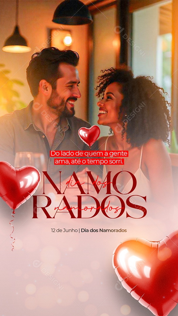 Story Dia dos Namorados 12 de Junho Social Media PSD Editável