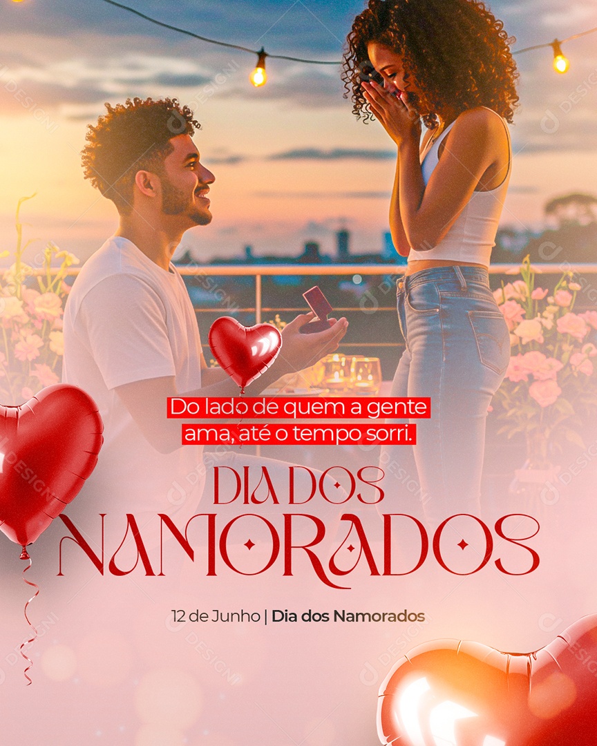 Dia dos Namorados 12 de Junho Social Media PSD Editável