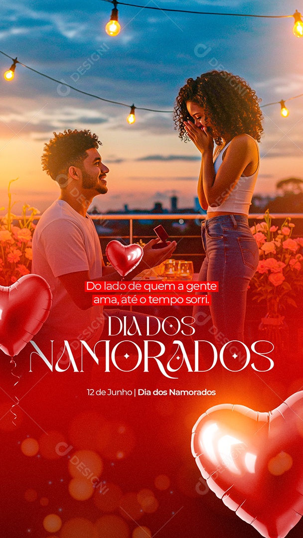 Dia dos Namorados 12 de Junho Social Media PSD Editável