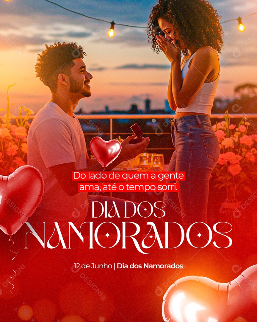 Dia dos Namorados 12 de Junho Social Media PSD Editável