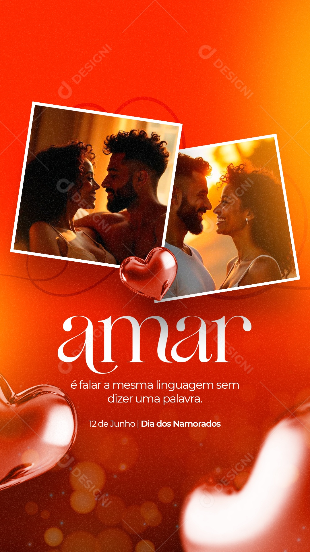 Story Dia dos Namorados 12 de Junho Social Media PSD Editável