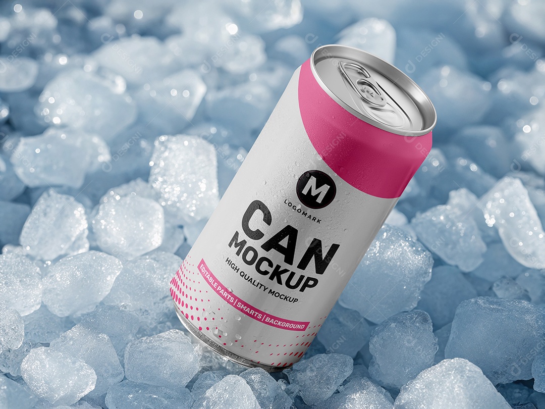 Latinha Mockup PSD editável