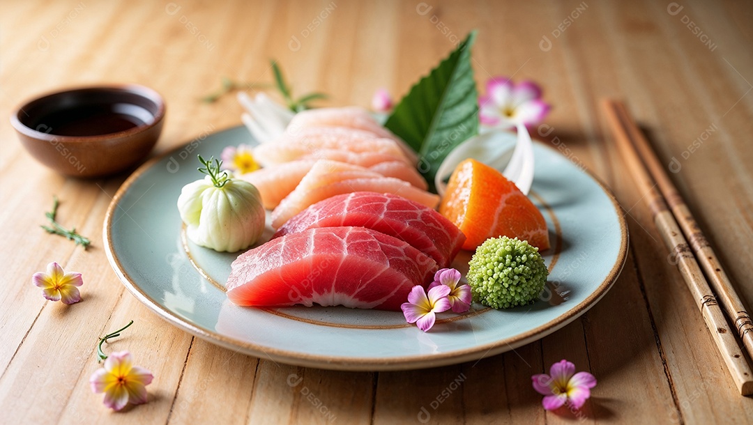 Imagem mostra sushi, um prato tradicional da culinária japonesa