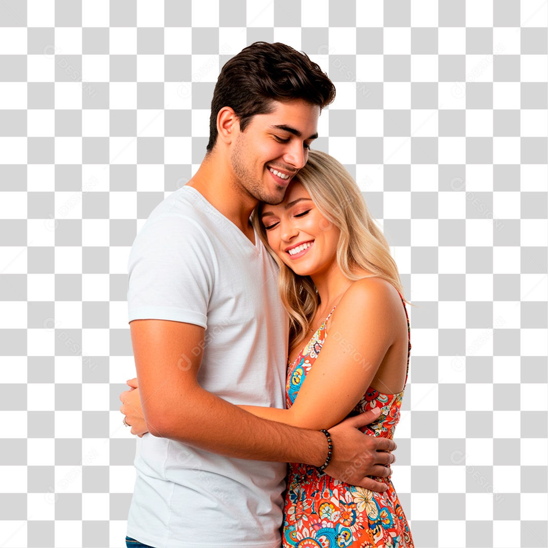 Casal Sorrindo PNG Transparente