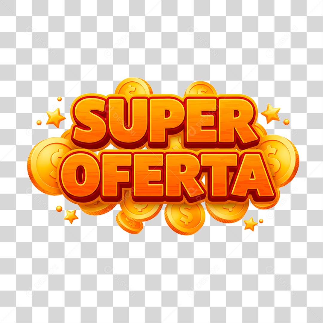Super Offer 3D Seal for Transparent PNG Composition