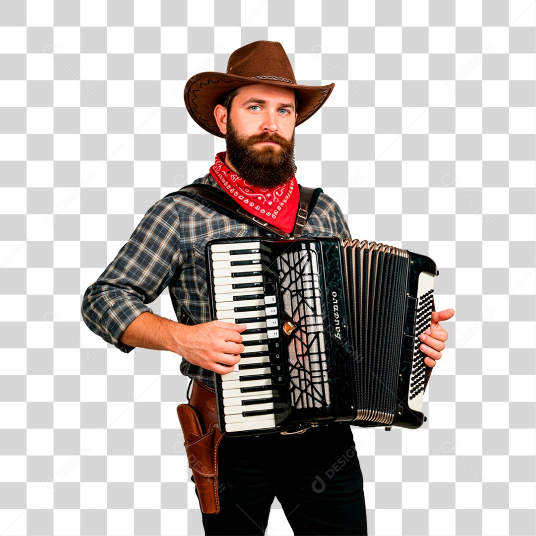 Sanfoneiro PNG Transparente